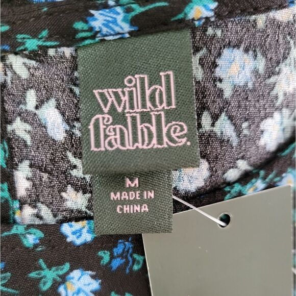 Wild Fable Women's Floral Ruffled Crop Top Blouse - Picture 5 of 16
